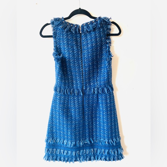 Kate Spade Tweed Blue Mini Dress size 2 - Picture 6 of 11